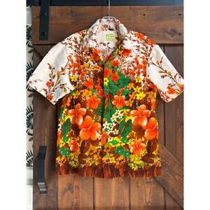 Vintage 1960-1970s men’s medium Ui-Maikai Hawaiian button up shirt